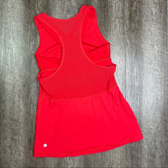 lululemon athletica Tops - lululemon Red Luxtreme Fast As Light Tank Top 6